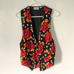 Vintage Floral Cotton Vest